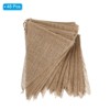 Unique Bargains Birthday Parties Halloween Decoration Cotton and Linen Burlap Triangle Flag Banner Cream 48 Pcs - 3 of 4