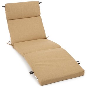 Blazing Needles, 72-inch by 24-inch Solid Polyester Outdoor Chaise Lounge Cushion - 1 of 1