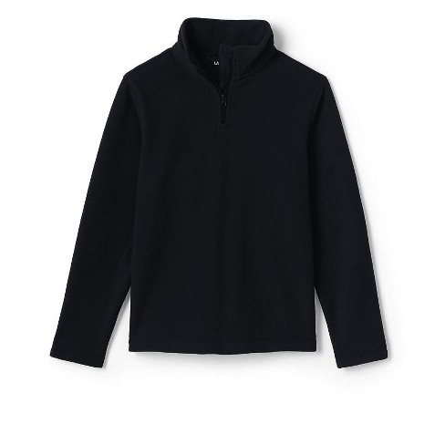 Lands' End School Uniform Kids Lightweight Fleece Quarter Zip Pullover 