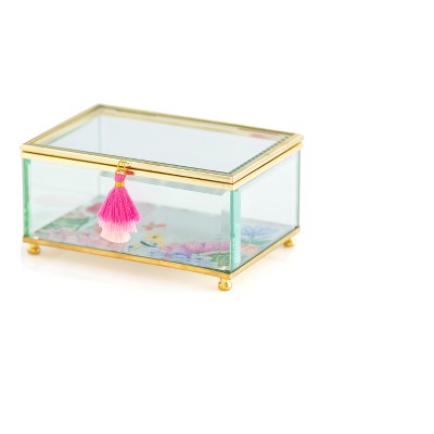 small glass jewelry box