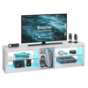Bestier RGB TV Stand for TVs up to 60" with LED Lights Entertainment Center - 3 of 4