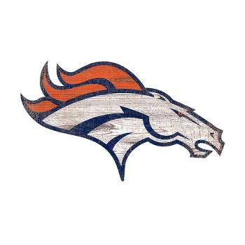 NFL Denver Broncos Distressed Logo Cutout Sign