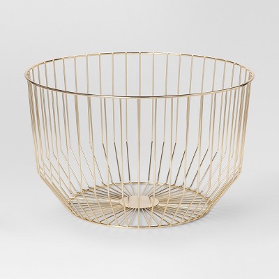gold wire basket asda