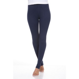 Women's Super Soft Solid Leggings - White Mark - 1 of 1