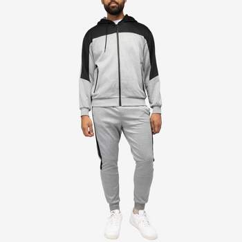 Cultura Men's Zip Up Hoodie Track Suit In Heather Charcoal Size Large ...