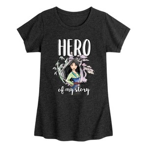 Girls' - Disney - Mulan Hero Of My Story Fitted Short Sleeve Graphic T-Shirt - 1 of 4