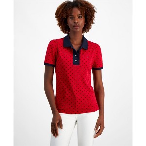 Tommy Hilfiger Womens Printed Polo Shirt - 1 of 1