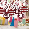 Big Dot of Happiness We Still Do - 40th Wedding Anniversary - Anniversary Party Hanging Decor - Party Decoration Swirls - Set of 40 - 2 of 4