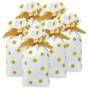 Wrapables Gold Dots Drawstring Treat Bags (50pcs) - 1 of 4