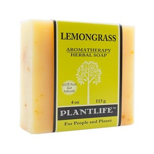 Plantlife Lemongrass Bar Soap – Moisturizing, Soothing, Handcrafted, Plant-Based – Made in California, 4oz - 1 of 2