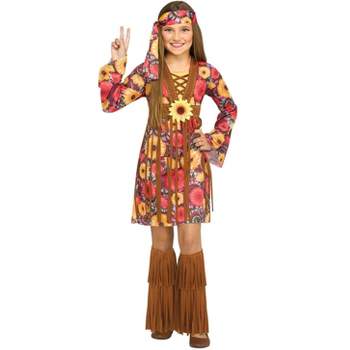 Fun World Flower Power Hippie Girls' Costume