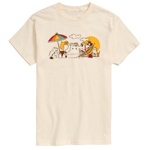 Men's - Peanuts - Girls Beach Day Short Sleeve Graphic T-Shirt - 1 of 4