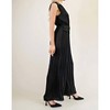 Women's Satin Pleated Jumpsuit - GLAM - 2 of 4