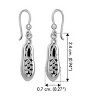 Slickblue Women's Dance Earrings, Sterling Silver Step Shoe Dangle, Traditional Design, 0.94 Inch - 2 of 3
