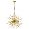 Maxax 25.6" 7-Light Gold/Black Starburst Chandelier - 3 of 4