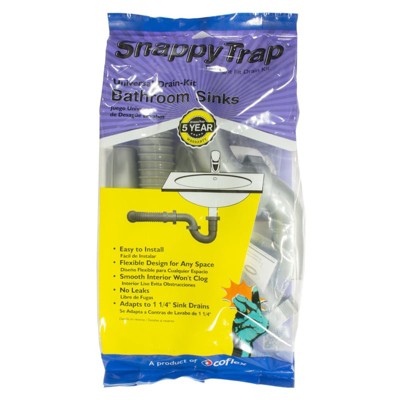 Snappy Trap Universal Drain Kit For Bathroom Sinks : Target