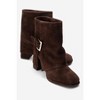 LORE - Brown Suede Leather Block Heel Boot (Women) | Forever & Always Shoes - 2 of 4