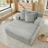 Oversized Velvet Bean Bag Chair, Soft & Cozy Floor Sofa for Adults & Kids, Plush Lounge Seat for Bedroom or Living Room-The Pop Home - 2 of 4