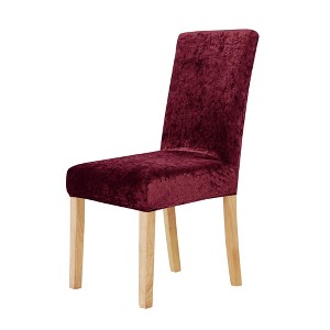 Deconovo Velvet Stretch Dining Chair Slipcovers Soft Fit Washable Chair Covers Set of 4 - 1 of 4