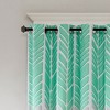 Kumasinova Single Panel Chevron Print Blackout Curtains,84" Thermal Insulated Window Curtains with Grommets,Kitchen Curtains for Living Room,Bedroom - 4 of 4