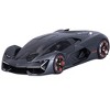 Lamborghini Terzo Millennio Dark Gray Metallic with Black Top and Carbon Accents 1/24 Diecast Model Car by Bburago - 2 of 3