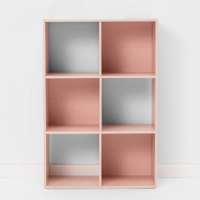 6 Cube Bookshelf Feather Peach - Room Essentials™