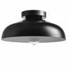 Claxy Industrial Ceiling Light with 12-Inch Metal Shade,Black - 4 of 4