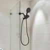 Cobbe Matte Black 2-in-1 Showerhead with 7 Settings ABS Overhead Shower and Handheld Shower Set with 59-inch Stainless Steel Hose - 3 of 4