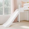 Max & Lily Twin Size Low Loft Bed with Slide and Stairs, Solid Wood Kids Platform Bed with 14” Guardrails - 2 of 4