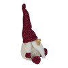 Northlight Chubby Smiling Gnome Plush Christmas Figure - 15" - Ivory and Red - 3 of 4