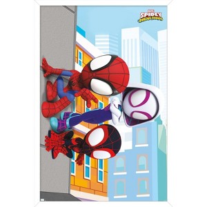 Trends International Marvel Spidey and His Amazing Friends - Wall Framed Wall Poster Prints - 1 of 4