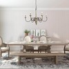 LNC Lupus 6-Lights 37.4" French Country/Cottage Candle Chandelier,Disressed White and Bronze - 4 of 4
