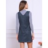 Jess by Meiko Women's Sleeveless Faux Suede Mini Dress - 4 of 4