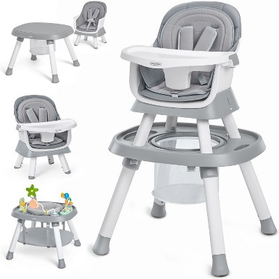 BabyBond Baby High Chair, 15 in 1 Convertible Highchair with Tray and Activity Center, Suitable for Babies and Toddlers