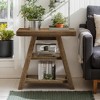 Hommoo 3-Tier Narrow Side Table with Storage Shelf Rustic Brown - 2 of 4