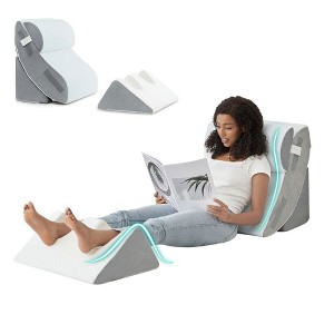 Resenkos 6PCS Orthopedic Bed Wedge Pillow for Sleeping, Adjustable Post Surgery Pillow Set for Body, Back and Leg Pain Relief, - 1 of 4