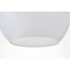 Elegant Lighting Baxter 1 Light Brass Pendant With Frosted White Glass - 4 of 4