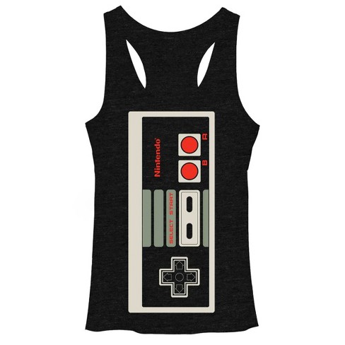 Women's Nintendo Big Nes Controller Racerback Tank Top - Black Heather -  Small : Target