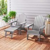 Costway Patio Adirondack Chair All-Weather HIPS Lounge Chair with Retractable Footrest Black/Brown/Gray/Navy - 4 of 4