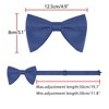INSPIRE CHIC Men's Solid Color Satin Large Bow Tie 1 Pcs - 3 of 4