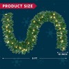 Joyfy Christmas Lights Indoor, 9FT Garland Lights with 50 Lights, Outdoor Indoor Christmas Decorations, Xmas Garland Christmas Window Decor - 4 of 4