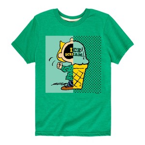 Boys' - Peanuts - Sally Ice Cream Pink Garment Short Sleeve Graphic T-Shirt - 1 of 4
