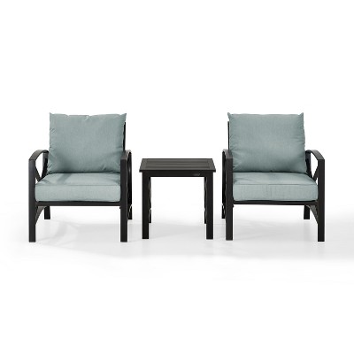 Kaplan 3-Piece Outdoor Seating Set with Mist Cushions