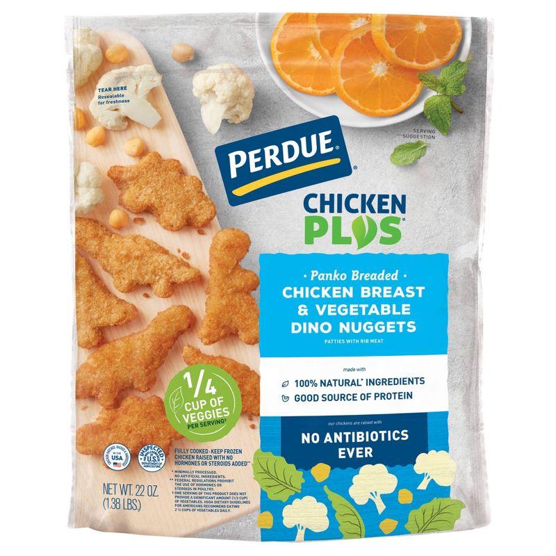 Perdue Chicken Plus Panko Breaded Dino Chicken Nuggets - Frozen - 22oz, 1 of 5