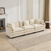 Cloud Sofa 3-Seater, Modular Sectional Couch with Chenille Fabric & High-Elastic Double-Layer Cushions â€ - 2 of 4
