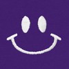 Dalix Smile Face Embroidered Fleece Cropped Hoodie Cold Fall Winter Women - 2 of 4