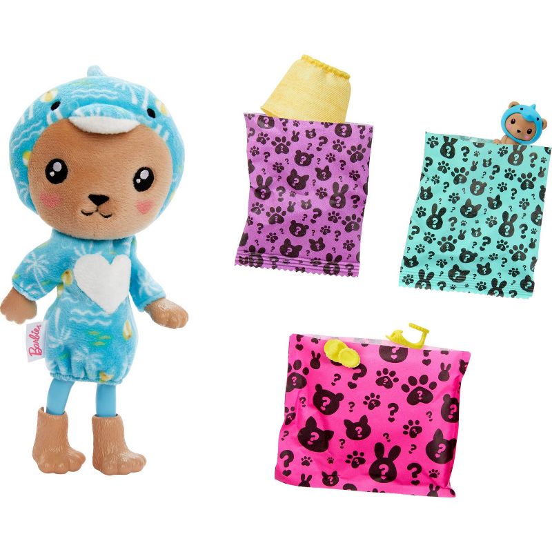 Barbie Cutie Reveal Teddy Bear as Dolphin Costume-Themed Series Chelsea Small Doll &#38; Accessories, 3 of 6