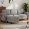 Mjkone Convertible Sectional Sofa Couch, 3-Seat L-Shaped Sofa with Storage Ottoman - 4 of 4