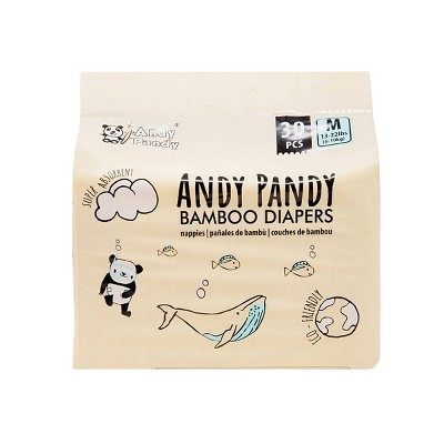 Andy Pandy Bamboo Diapers Pack - Size 3 - 30ct