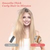 NICEBAY Hair Straightener Brush, 6 Temp Settings, Auto-Off, LED Display, Effective Hair Care for Women, Ceramic Heater Surface Material, Black & Gold - 3 of 4